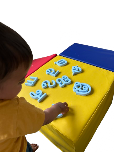 3D-gedruckte Tamil-Buchstaben